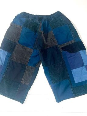 IXCHEL Men’s Classic Corduroy Patchwork Cargo Shorts L XL